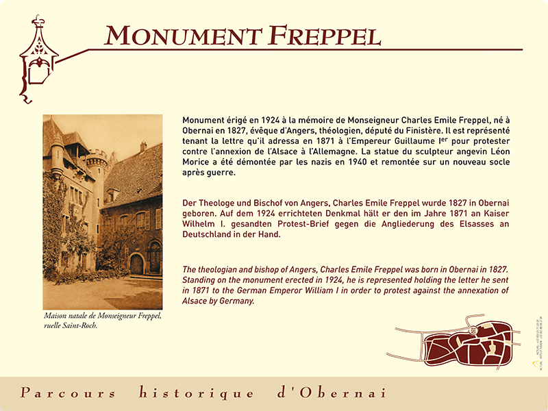 Le Monument Freppel ©Ville d'Obernai