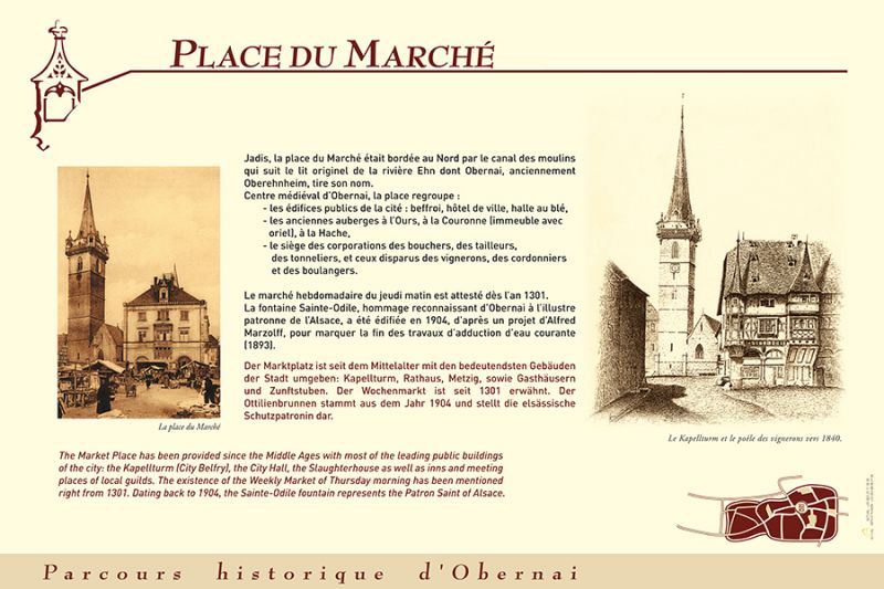 La Place du Marché ©Ville d'Obernai