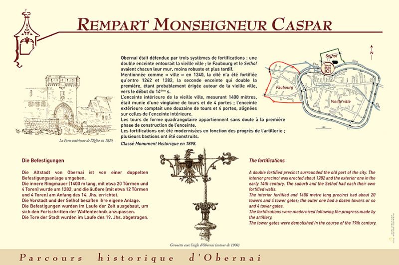 Le Rempart Monseigneur Caspar ©Ville d'Obernai