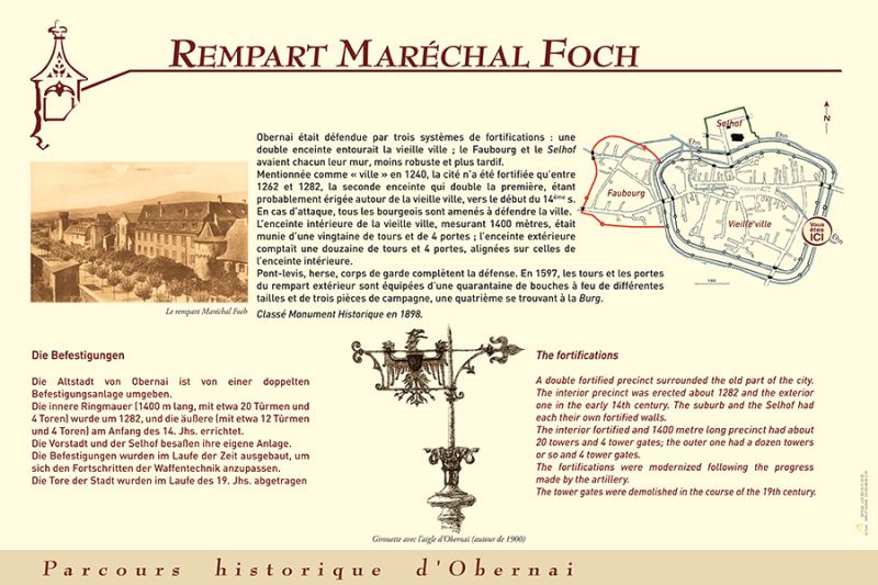 Le Rempart Maréchal Foch ©Ville d'Obernai