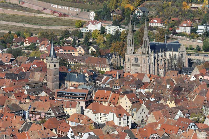 L'église Saints-Pierre-et-Paul d'Obernai ©AIRDIASOL_Rothan