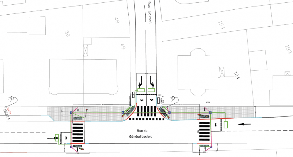 Rue du Général Leclerc - Plan d'aménagement Rue du Général Leclerc - Plan d'aménagement