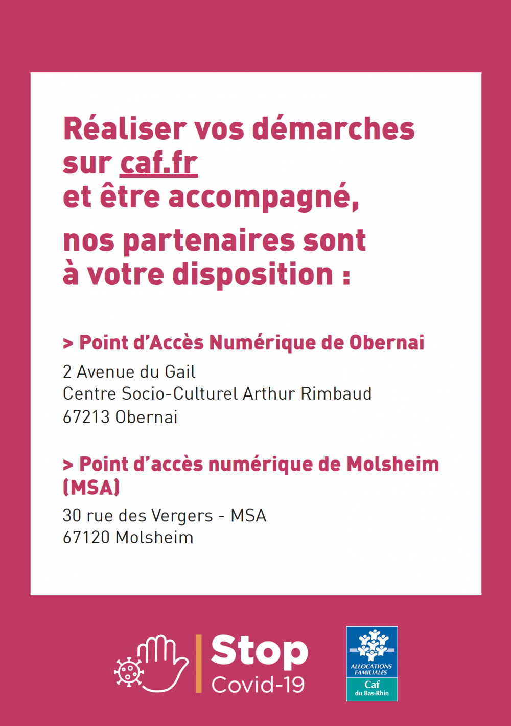 Affiche CAF