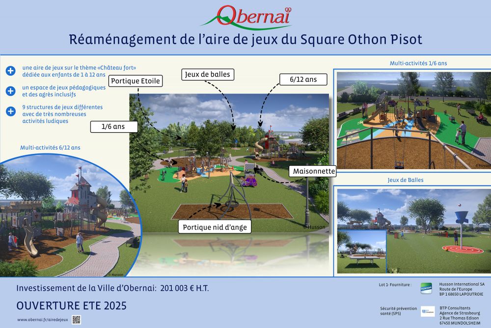 Projet d'aménagement aire de jeux Othon Pisot
