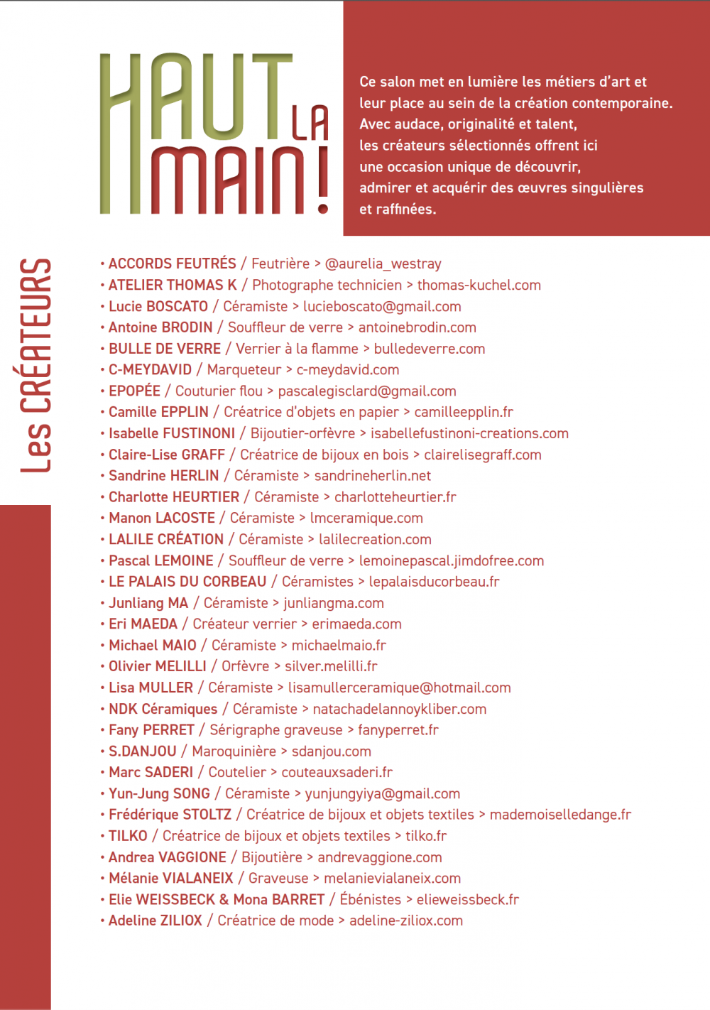 programme Haut la Main !